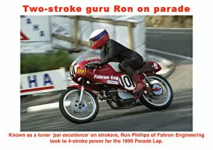 Two-stroke guru Ron on parade