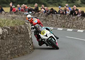 Images Dated 4th August 2022: Ty Jones (Triumph) and Lewis Arrowsmith (Honda) 2022 Southern 100