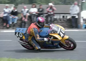 Images Dated 12th June 2021: Uwe Santop (Suzuki) 1992 Supersport 400 TT