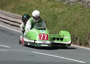 Images Dated 22nd June 2020: Vern Phillips & Gill Phillips (Kawasaki) 1995 Sidecar TT
