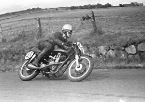 Images Dated 18th December 2021: Vernon Cottle (AJS) 1958 Junior Ulster Grand Prix
