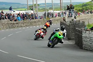 Vic Allan (Kawasaki) and Dave Taylor (Yamaha) 2016 Southern 100