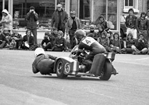 Images Dated 24th May 2022: Vic Hudson & Robin Udall (Suzuki) 1974 750 Sidecar TT