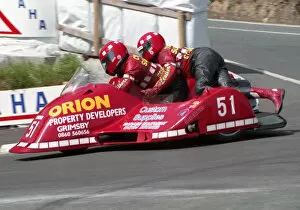Images Dated 5th June 2020: Vince Balderson & Stephen Taylor (Ireson) 1996 Sidecar TT