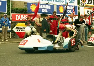 Vince Winstanley & Eric Ammann (BMW) 1988 Sidecar TT