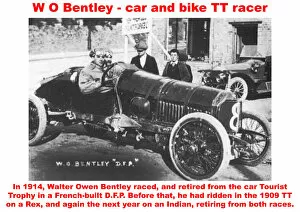 Images Dated 6th October 2019: W O Bentley - car and bike TT racer