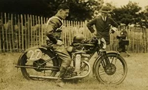 Images Dated 2nd July 2011: Wal Handley (AJS) 1929 Junior TT