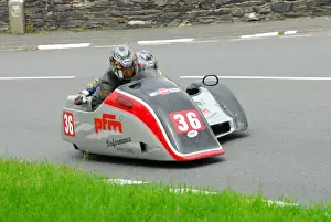 Wally Saunders & Eddie Kiff (Ireson Suzuki) 2013 Sidecar TT