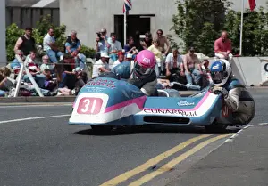 Wally Saunders & Greg Mahon (Ireson Yamaha) 1993 Sidecar TT