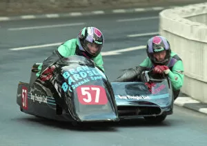Images Dated 21st June 2020: Wally Saunders & Rick Roberts (Ireson) 1996 Sidecar TT