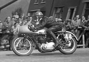Images Dated 27th September 2020: Walter Hancock (BSA) 1955 Senior TT
