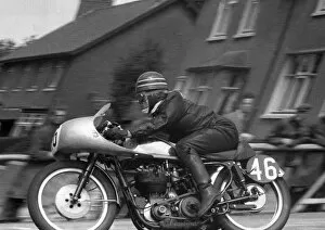 Images Dated 29th September 2020: Walter Hancock (BSA) 1956 Senior TT