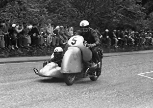 Walter Schneider & Hans Strauss (BMW) 1955 Sidecar TT