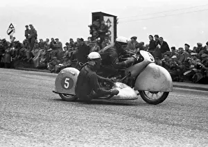 Walter Schneider & Hans Strauss (BMW) 1955 Sidecar TT