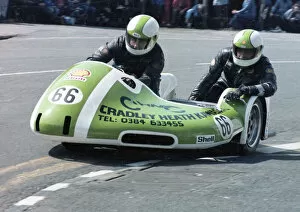 Images Dated 19th July 2020: Warwick Newman & Alan Warner (Cradley Heath Rumble Kawasaki) 1981 Sidecar TT
