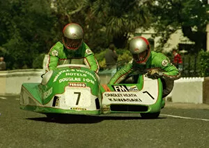 Images Dated 28th September 2018: Warwick Newman & Eddie Yarker (Ireson) 1986 Sidecar TT