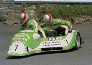 Images Dated 16th December 2019: Warwick Newman & Eddie Yarker (Ireson) 1986 Sidecar TT