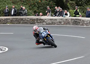 Images Dated 13th May 2023: Wayne Bourgeais Kawasaki 2022 Junior Manx Grand Prix