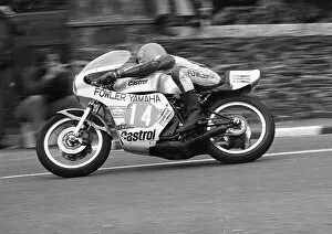 Images Dated 29th April 2023: Wayne Dinham Fowler Yamaha 1977 Junior 250 TT