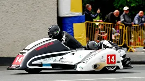 Images Dated 8th June 2018: Wayne Lockey & Kenny Cole (Ireson Honda) 2018 Sidecar TT