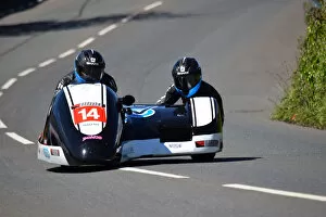 Images Dated 6th June 2019: Wayne Lockey & Mark Sayers (Honda) 2019 Sidecar TT