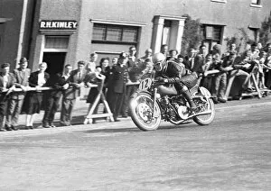 Images Dated 3rd January 2022: Wilf Hutt (Guzzi) 1951 Lightweight TT