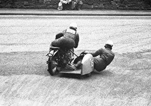 Images Dated 22nd December 2021: Willi Faust & Karl Remmert (BMW) 1955 Sidecar TT