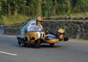 1971 500 Sidecar Tt Prints: William Lomas & Conrad Money (BMW) 1971 500 Sidecar TT