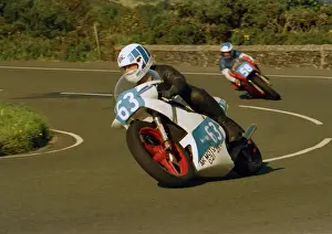 Will Williams (Yamaha) at The Gooseneck, 1987 Junior Manx Grand Prix