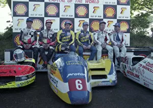 Images Dated 21st March 2020: Winners at the 1994 Sidecar TT A