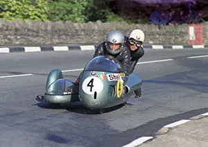 Images Dated 7th October 2020: Wolfgang Klenk & Norbert Scheerer (BMW) 1973 750 Sidecar TT