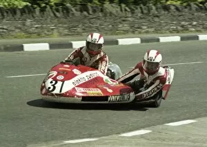 Images Dated 27th May 2017: Wolfgang Stropek & Karl Altrichter (Schmid Yamaha) 1979 Sidecar TT